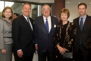 From left: Abby and Howard Milstein, John and Susan Zuccotti, and dinner chairman Ric Clark, President and CEO of Brookfield Properties Corp. Photo by Melanie Einzig.