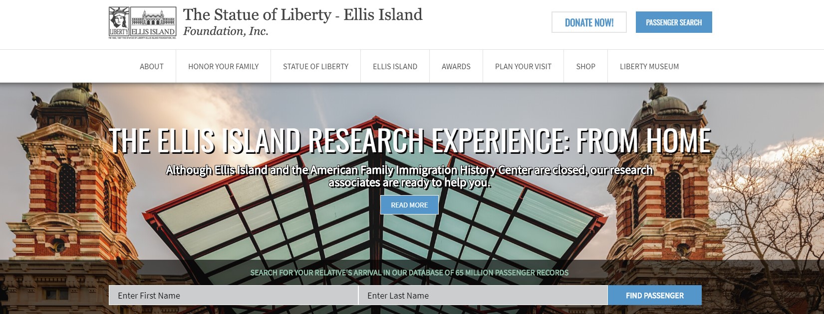 Ellis Island Passenger Database