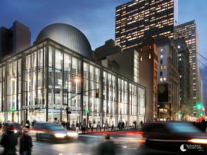 When finished in 2014, the Fulton Transit Center will light up the night in Lower Manhattan.