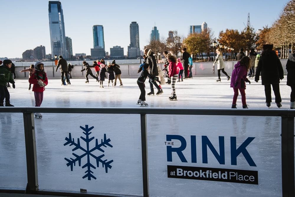 ice skating at Brookfield Place
