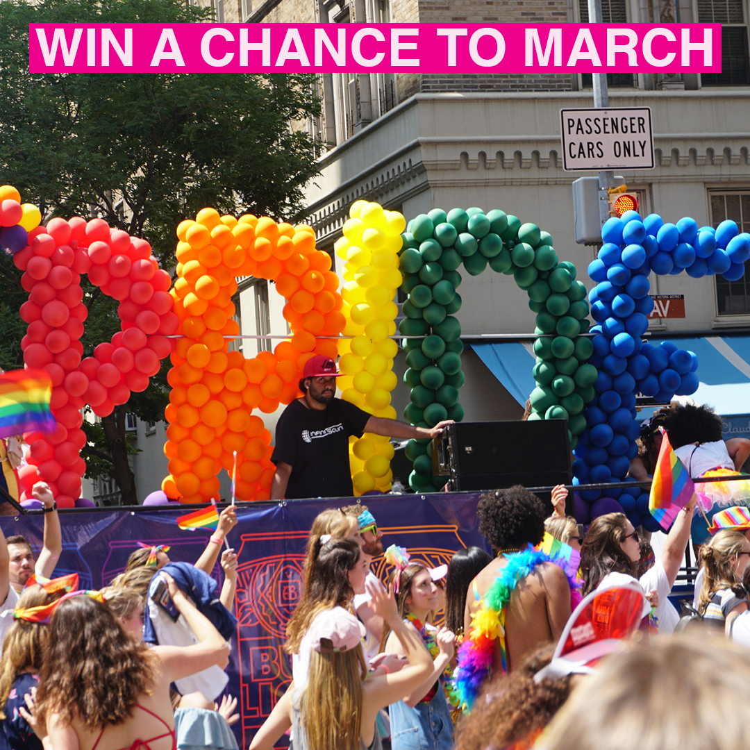 Win a Chance to March in This Year’s Pride Parade