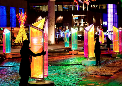 Kaleidoscopic Prisms Bring Color to  Lower Manhattan Plazas from March 15 – April 21