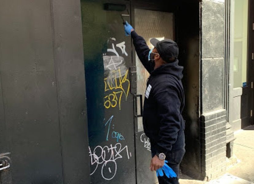 Downtown Alliance Offers Neighborly Support With Tribeca Graffiti Cleanup