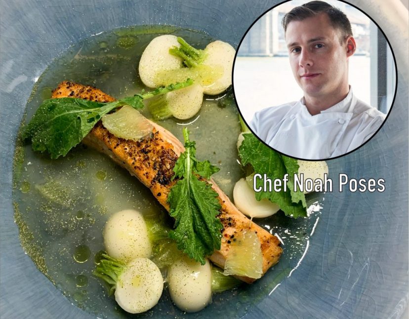 Learn How To Make The Fulton’s Faroe Island Salmon With Spiced Dashi, Baby Turnips And Sesame