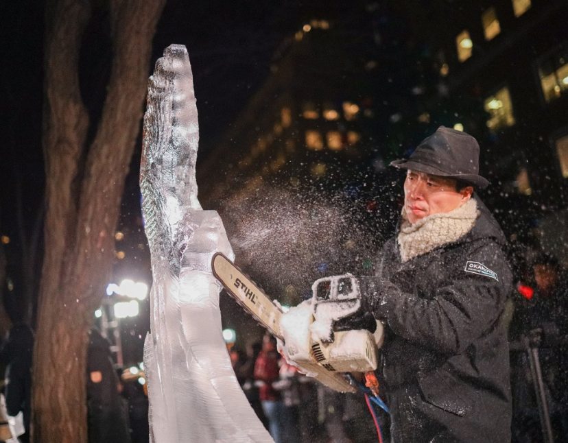Frozen in Time: Ice Sculptures Ring in the Chinese New Year at Brookfield Place