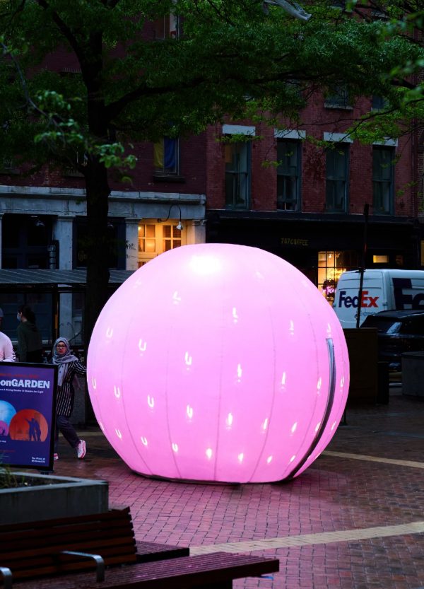 Check Out the Glowy “MoonGARDEN” at 85 Broad Street