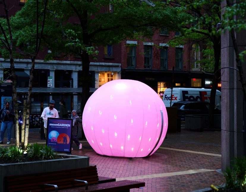 Check Out the Glowy “MoonGARDEN” at 85 Broad Street