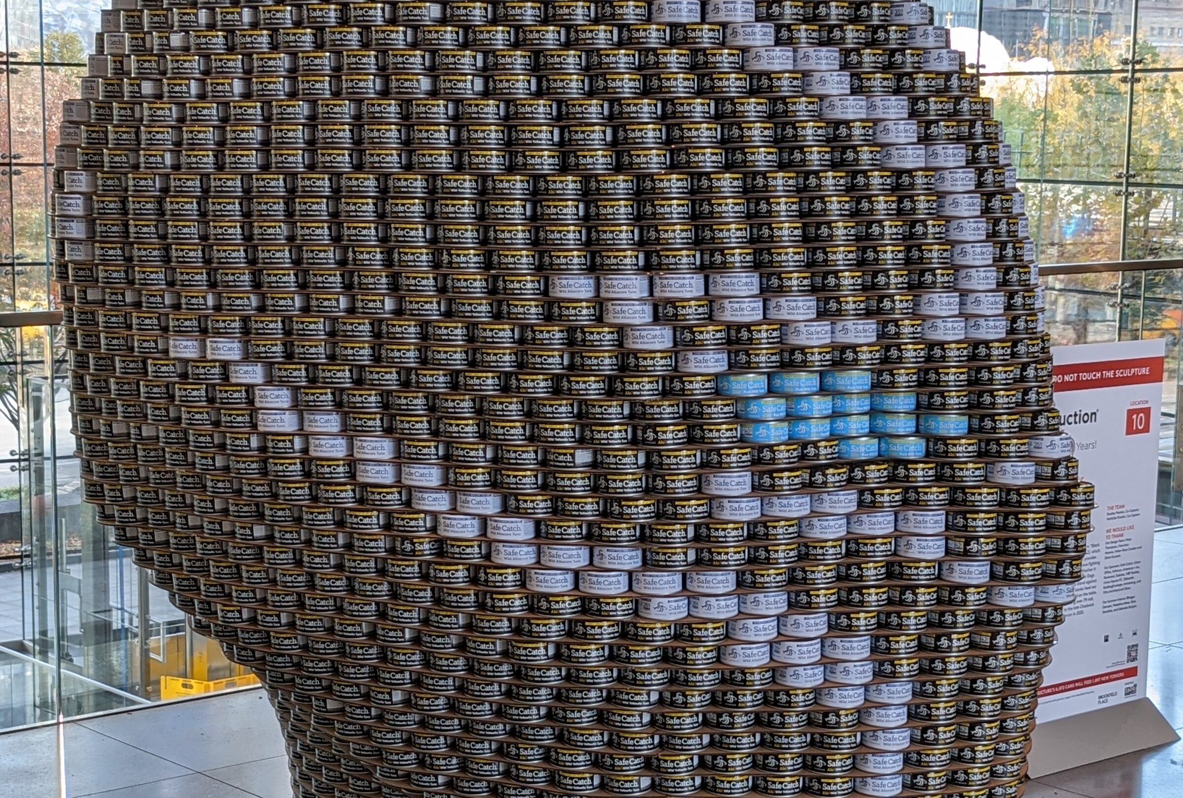 WaCANda Forever: One of Many Canstructions on Display at Brookfield Place