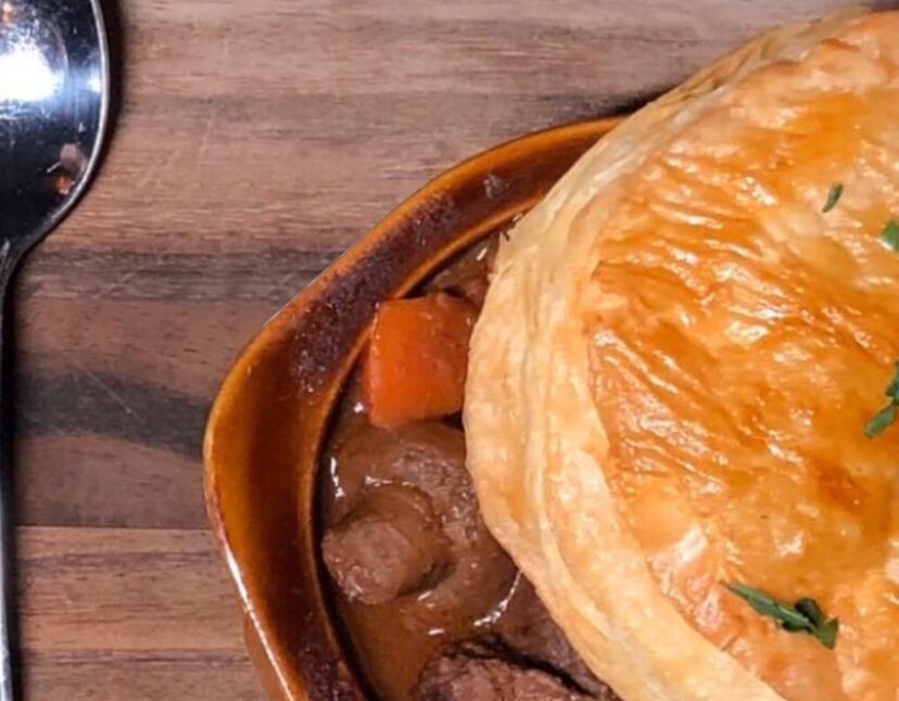 Learn to Make Trinity Place’s Beef and Guinness Pie on “Dine Around Downtown: Cooking at Home Edition”