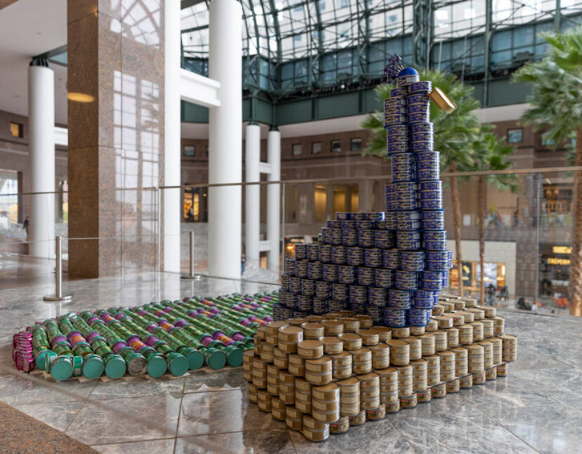 Stacks of Cans Transform Into High Art at Brookfield Place’s Canstruction