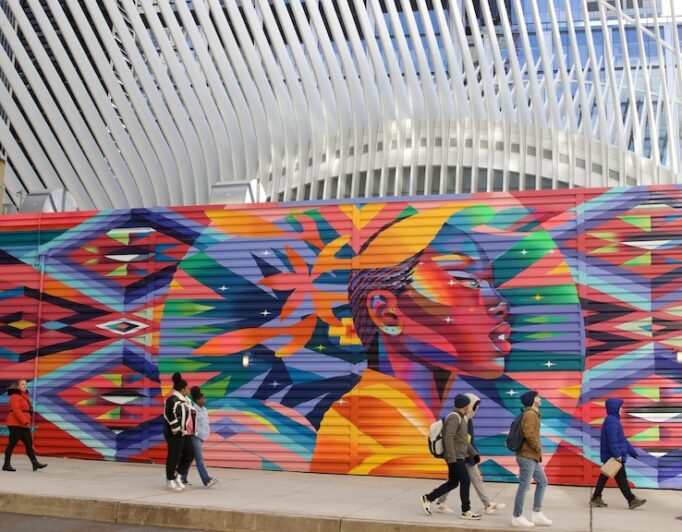 This Vibrant New WTC Mural Will Help You Shake Off the Winter Blues 