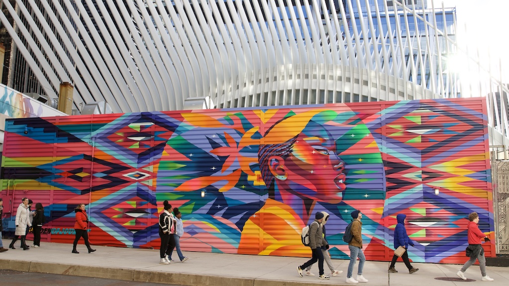 This Vibrant New WTC Mural Will Help You Shake Off the Winter Blues 