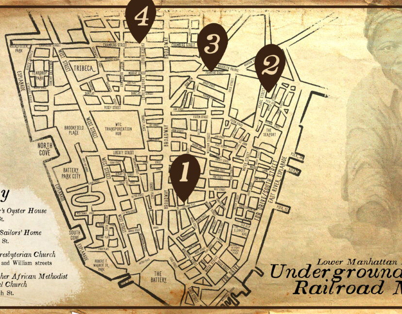 A Map of Lower Manhattan’s Underground Railroad Stops 
