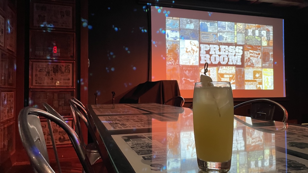 At Alamo’s Press Room Bar, Movie History Is Always “Coming Soon”