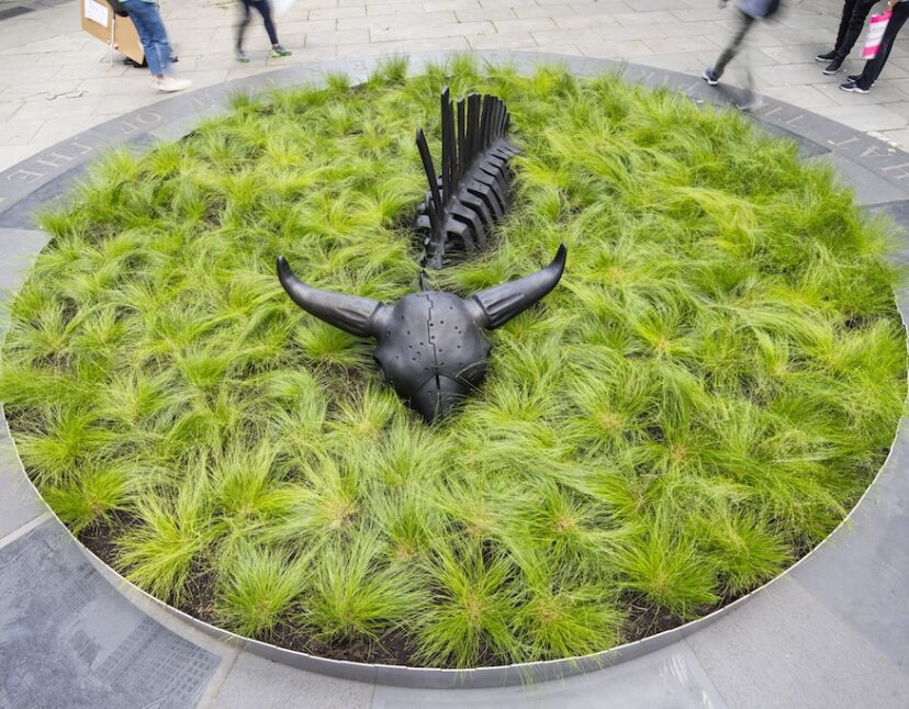 City Hall Park Sculpture “Attrition” Explores Relationship Between Nature and Humanity