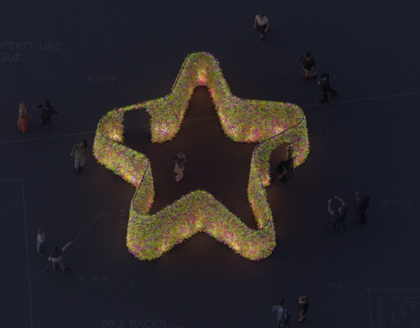 Make a Wish and Watch It Glow at Downtown’s New Art Installation, “Star Light Star Bright”