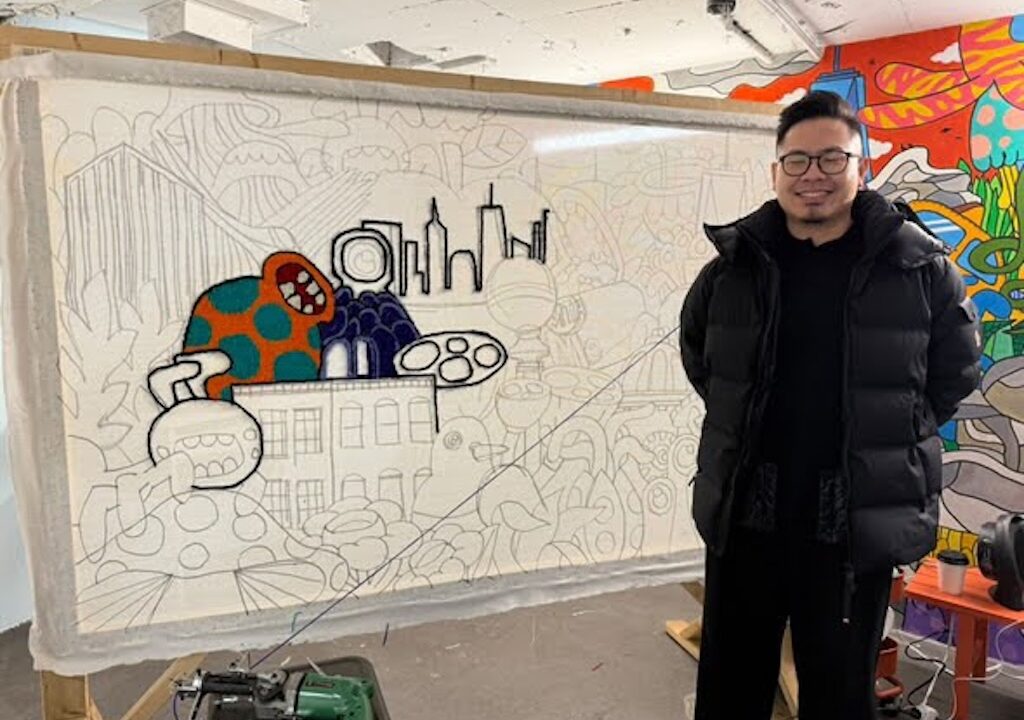 The Artist at Work: James Hsieh’s New In-Progress Piece at 28 Liberty