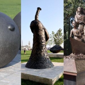 Three Sculptures at Wagner Park