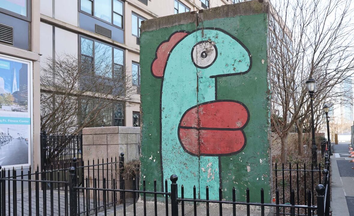 How a Piece of the Berlin Wall Ended Up in Lower Manhattan