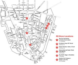 Get RE Ready Six New Pop Ups Are Headed To Lower Manhattan This Summer Sketch Map 2026 Restore Locations FINAL With Key 1 300x249 