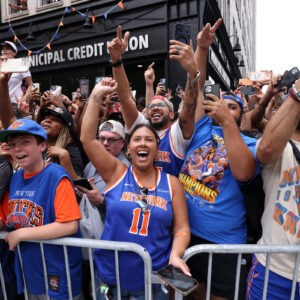 Photos: The Knicks Take Lower Manhattan