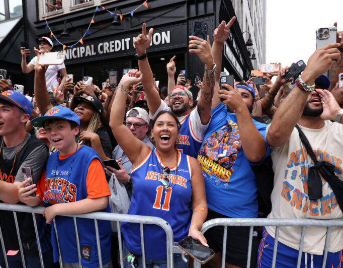 Photos: The Knicks Take Lower Manhattan