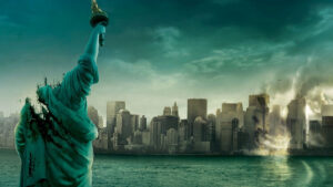 Image of destroyed New York from film Cloverfield.
